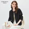 Damen Lyocell Tencel Organza Langarmjacke