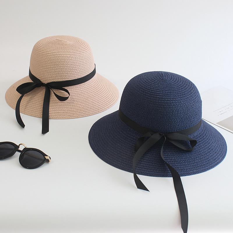Summer Straw Big Foldable Beach Sun Straw Floppy Sun Block UV Protection Hat Ladies Outdoor Travel Hat