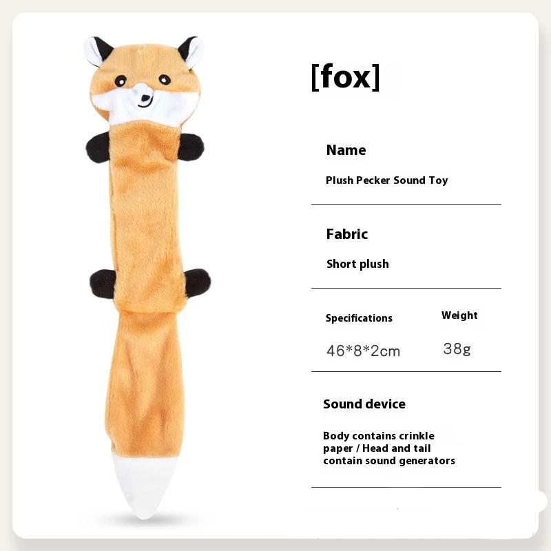 Squeaky Dog Toys No Stuffing Plush Dog Chew Toy Bite Resistant for Small Medium Large Dogs Puppy Pet Supplies