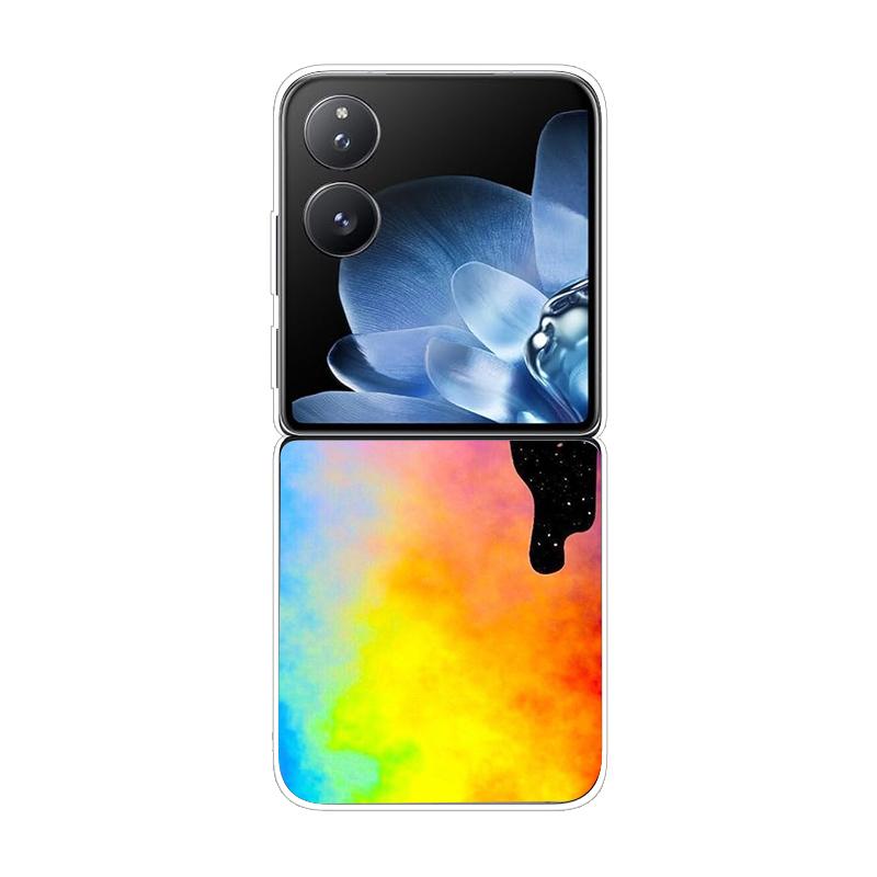 Hard PC Cover For Xiaomi Mix Flip ShockProof Phone Case For Mi Mix Flip 5G Ultra-Thin Back Clear MixFlip Shell Cover Coque Funda
