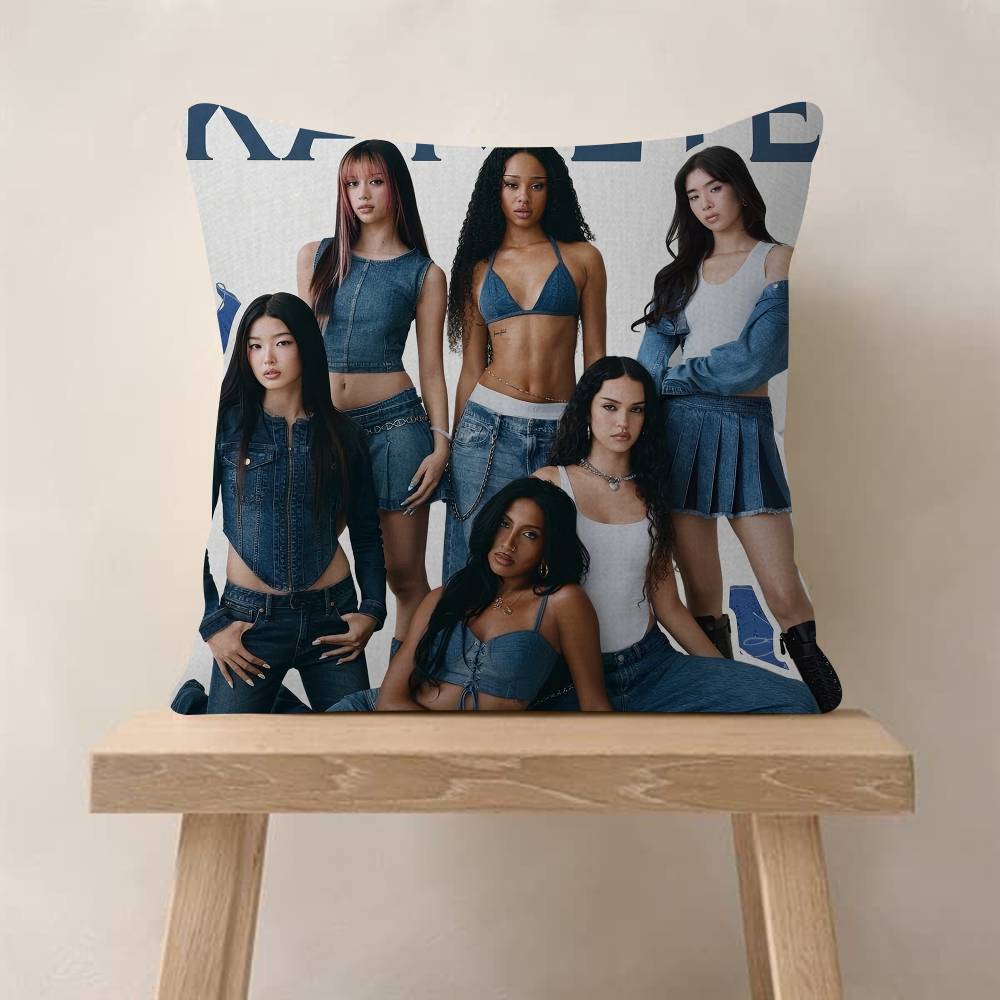 Korea Kpop Band KKatseye Pillow Gifts Home Office Furnishings Bedroom Sofa Car Cushion Cover Case xcm