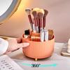 Rotating Vanity Table Makeup Storage Cylinder with Large Capacity and Pen Holder