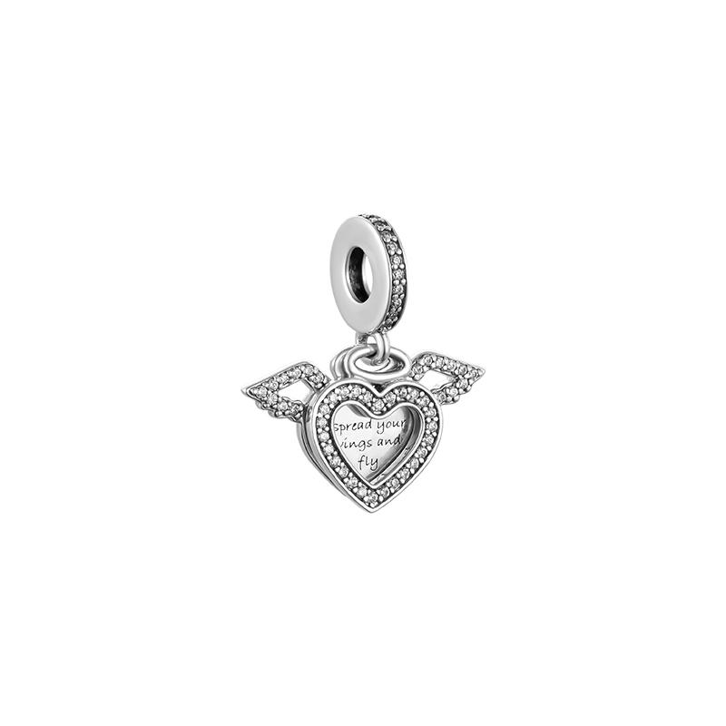 Pandora Angel Wings 925 Silver Pendant Women s Silver 798485C01 серебряный