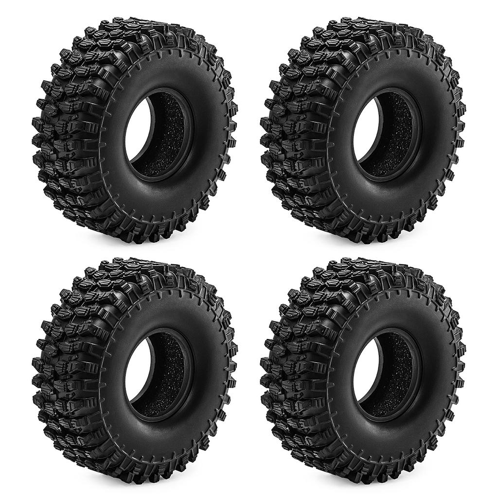 4pcs 1.9 inch RC Crawler Tire for 1/10 TRX4 TRX6 Axial SCX10 II 90046 III AXI03007 Gen7/8 D90 VS4-10 MST HSP RC Crawler Car