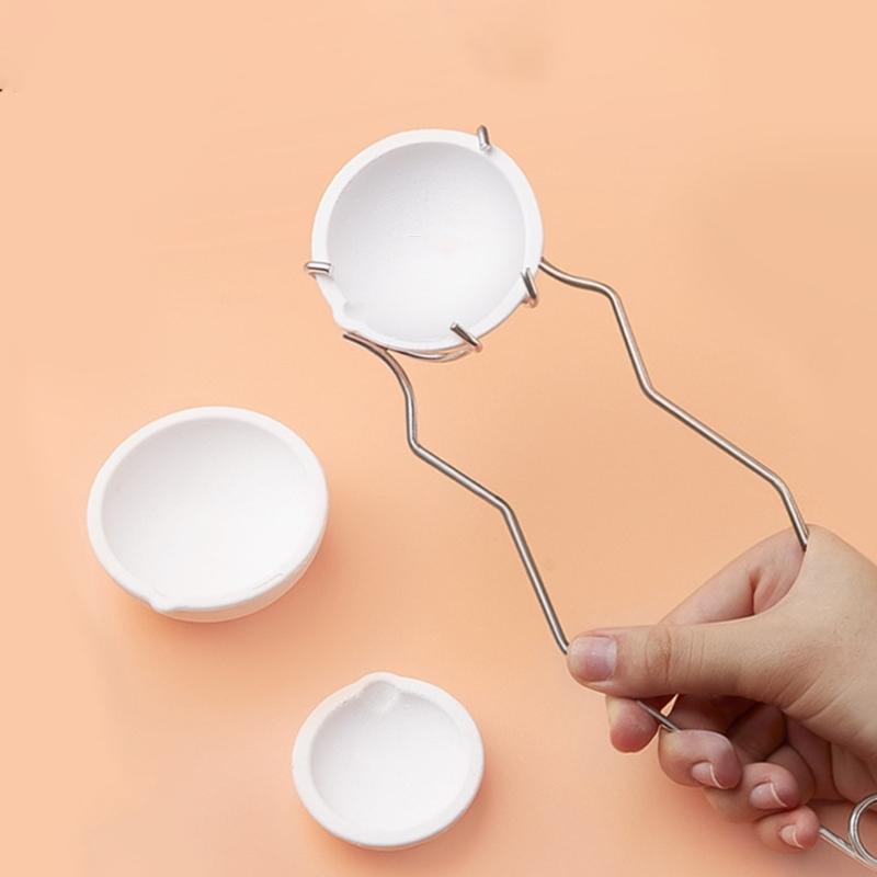 5Pieces Quartz Crucible Set Quartz Melting Dish Cups Quartz Crucibles Metal Melting Bowl Set Suitable for Metal Melting