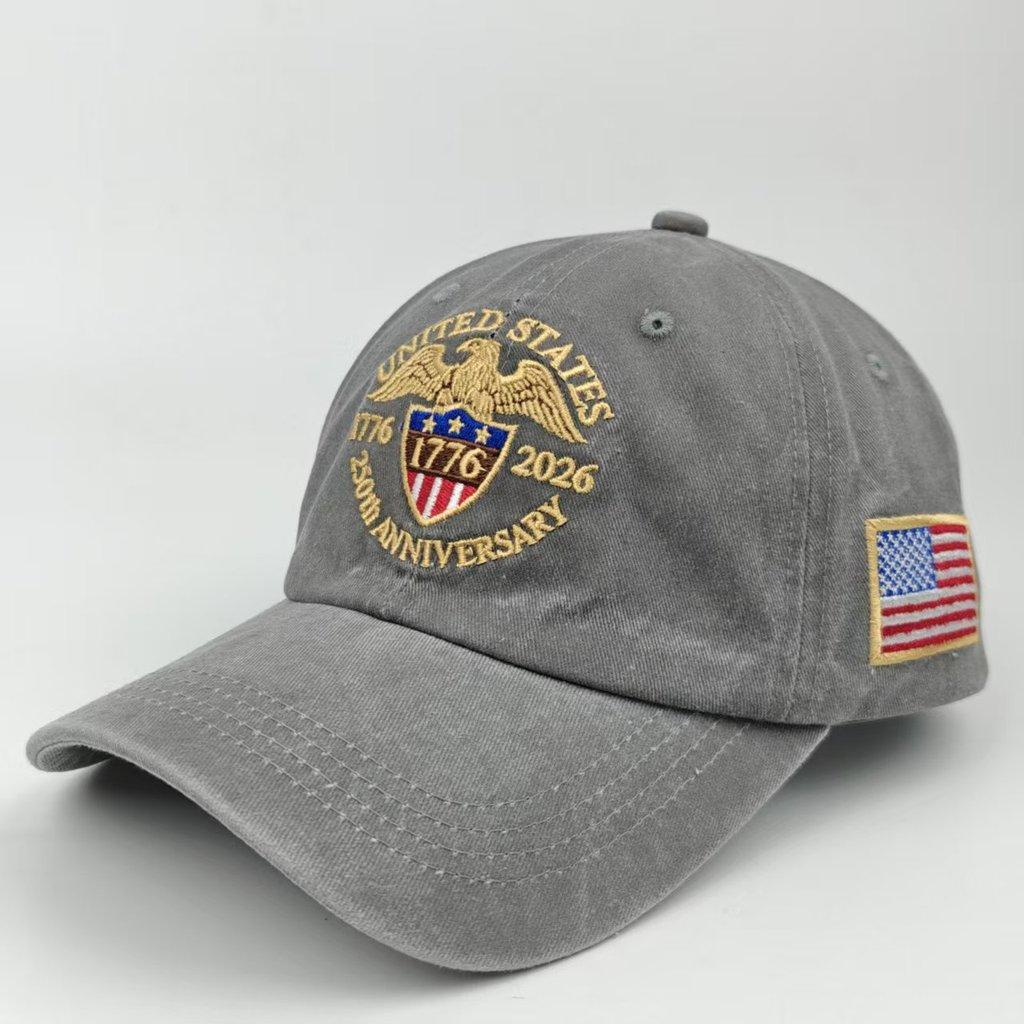 Independence Day Embroidered Baseball Cap With Sun Protection For Outdoor Activities