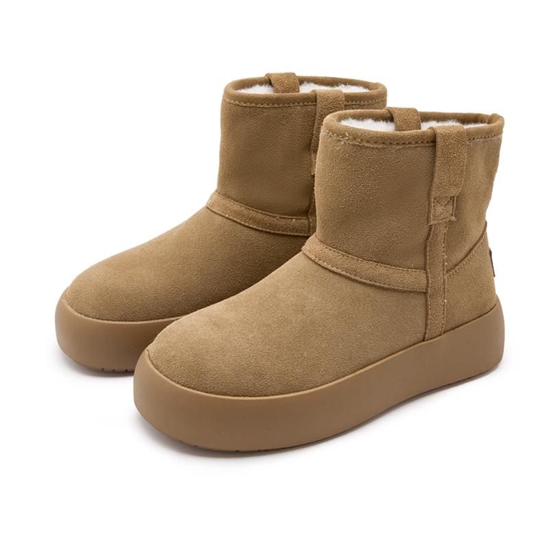 Women's Snow Boots Winter Fleece-lined Warmth Women Boots Large Size Round Toe Comfortable Female Short Boots