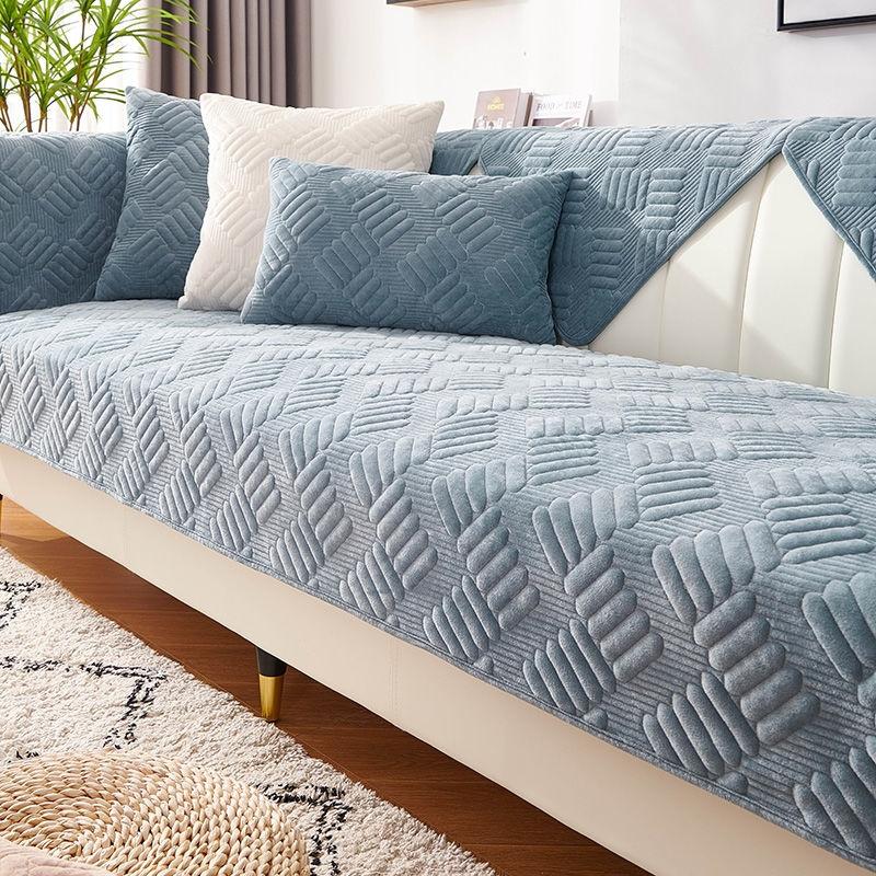 Thicken Plush Sofa Cover Towel Universal Non-slip Sofa Mat Winter Warm Sofa Towel Couch Slipcovers for Living Room Home Decor