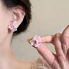 New Korean Romantic Resin Flower Stud Earrings for Women Girl Cute Aesthetic Charm Vintage Fashion Jewelry Accessories Wholesale