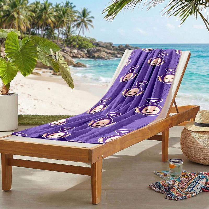 Teletubbies Fashion Beach Towel: Ideal for Summer Adventures Soft, absorbent and quick drying suitable for swimming and bathing
