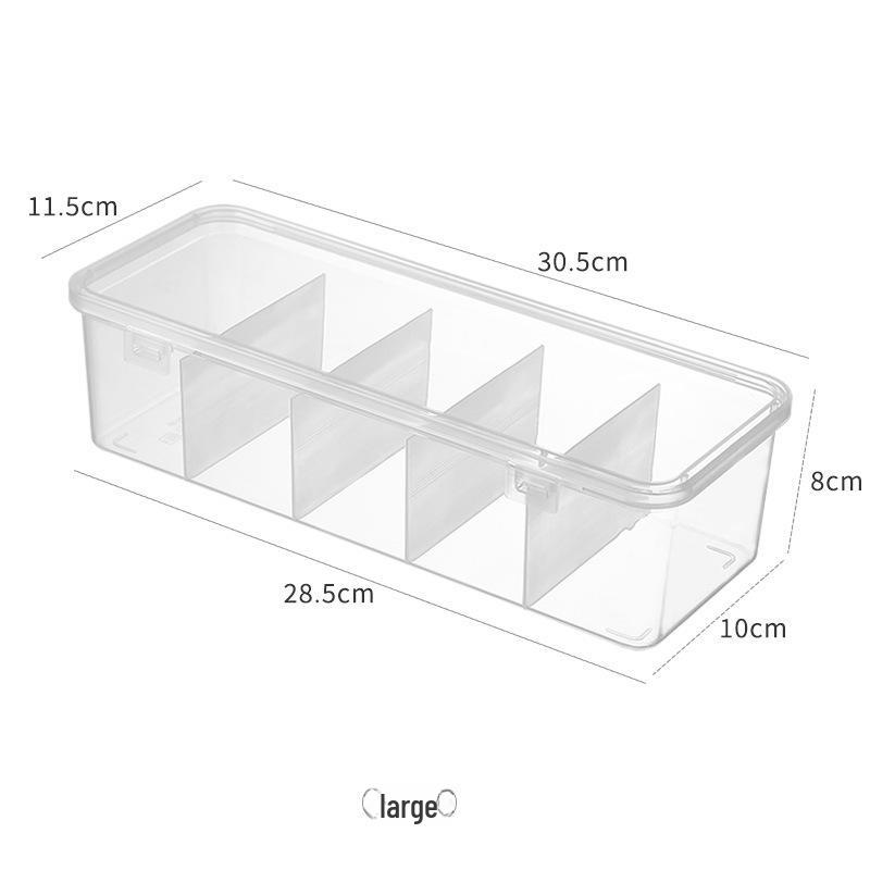 Transparent Dustproof Cable Organizer & Storage Box for Chargers, Earphones, Jewelry, and Stationery