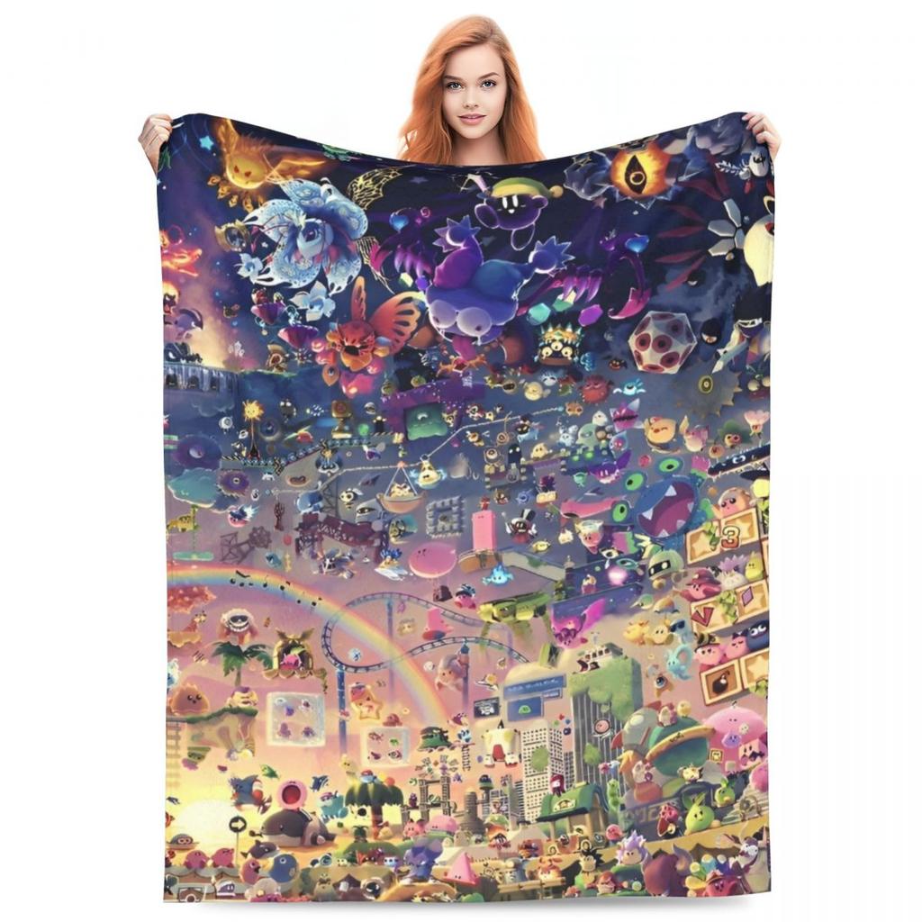 Cookie Run Kingdom Knitted Blankets Velvet Ultra-Soft Throw Blanket for Bedding Couch Bed Rug
