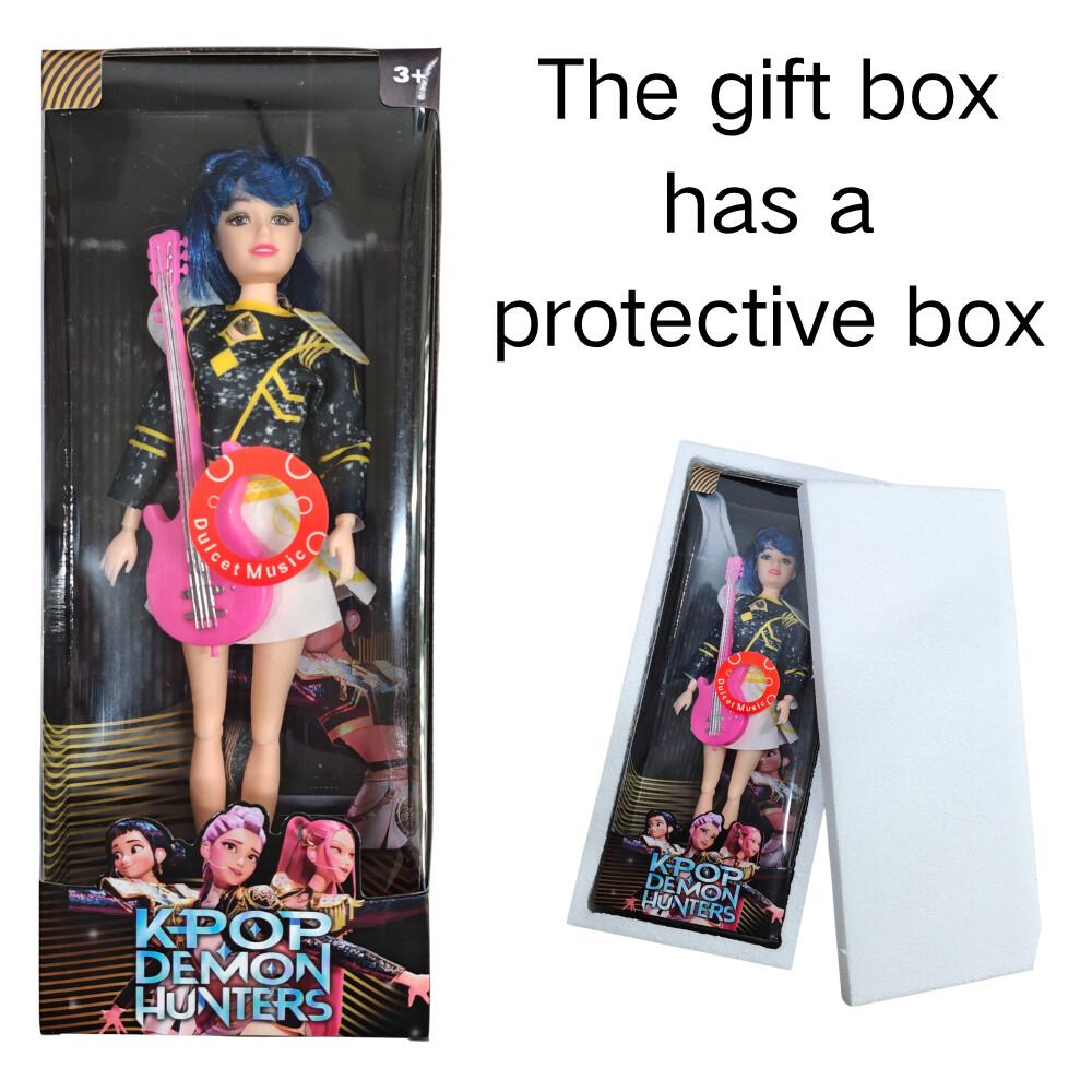 Fan-Sammlerstück Authentische Kpop Dämonenjäger Figuren (Rumi/Mira/Zoey) - DIY Singfunktion Spielzeug | Weihnachtsgeschenk für Mädchen