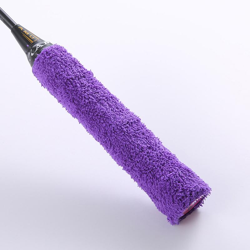 Badminton Racket Hand Gel Long Hair Microfiber Towel Hand Gel Badminton Sweatband Anti-Slip Plus Thick Towel Rubber