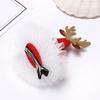 Cloth Zinc Zinc Alloy Christmas Hair Clip Korean Style Headwear Kids Hair Accessories Christmas Hat Hairpin