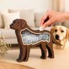 Solid Wood Animal Hair Storage Box Commemorative Hair Sealed Container Pet Loss Memorial