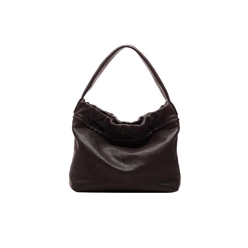 

Uniquely Designed Yunshu Series Hand-held Cloud Bag, Vegetable Tanned Leather Casual Crossbody Bag, Versatile Single Shoulder Small Handbag