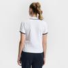 FILA Tennis Fashion Minimalist Classic Versatile Casual Sports Comfortable Short Sleeve Knitted Polo Shirt Women tops Jade-White A11W613109FWT