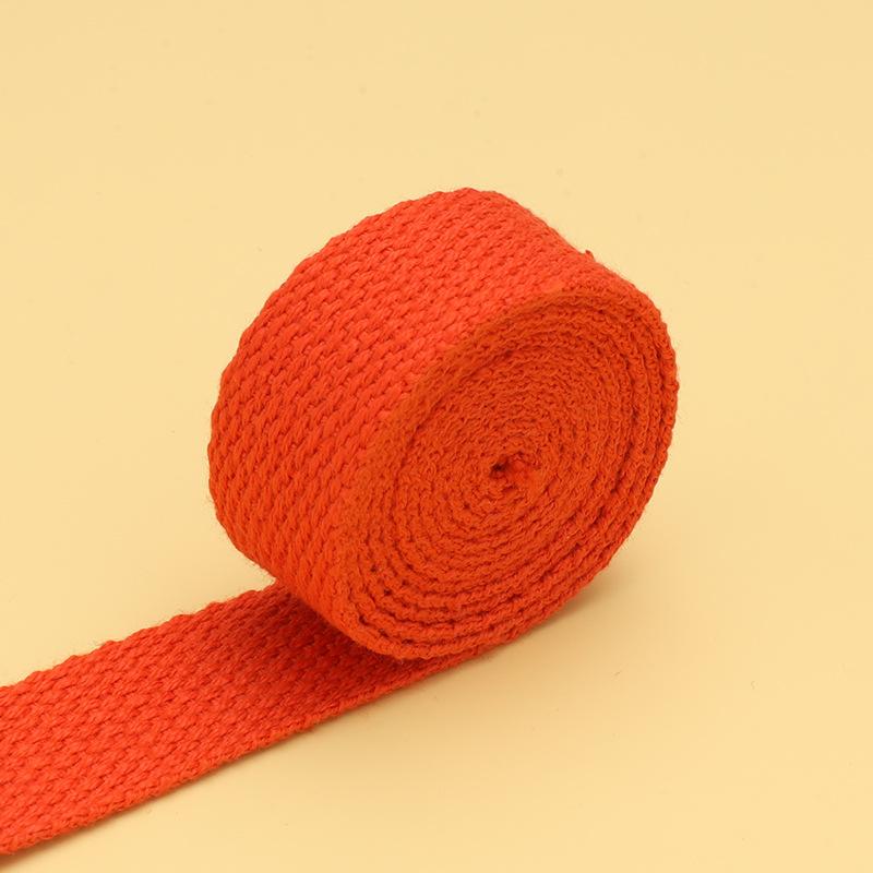 20-50mm 2mm Thick Cotton Webbing Tapes Canvas Webbings Ribbon for Sewing Clothing Belt DIY Bags Strap Band Accessories 10Meters