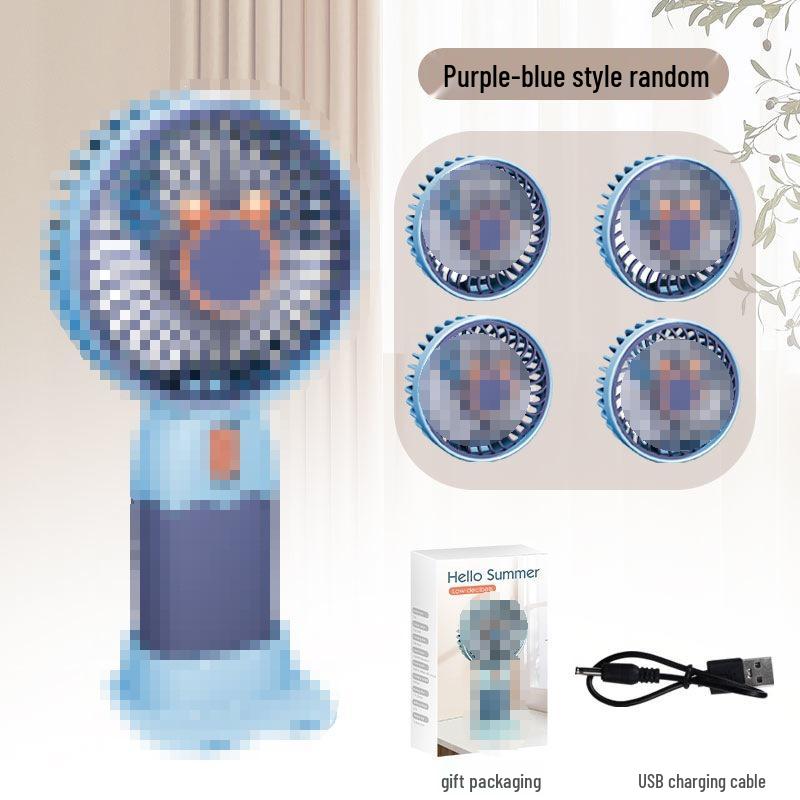 

Rechargeable Cartoon Mini Handheld Desktop Fan 16x8x2 cm
