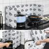 Nordic Kitchen Aluminum Foil Frying Pan Oil Splash Screen Block Gas Stove Anti Splatter Shield Guard Heat-Resistant Proof Baffle