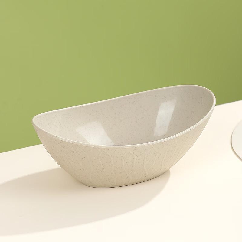 

ZISIZ Cartoon Enamel Yuanbao Deep Salad Bowl
