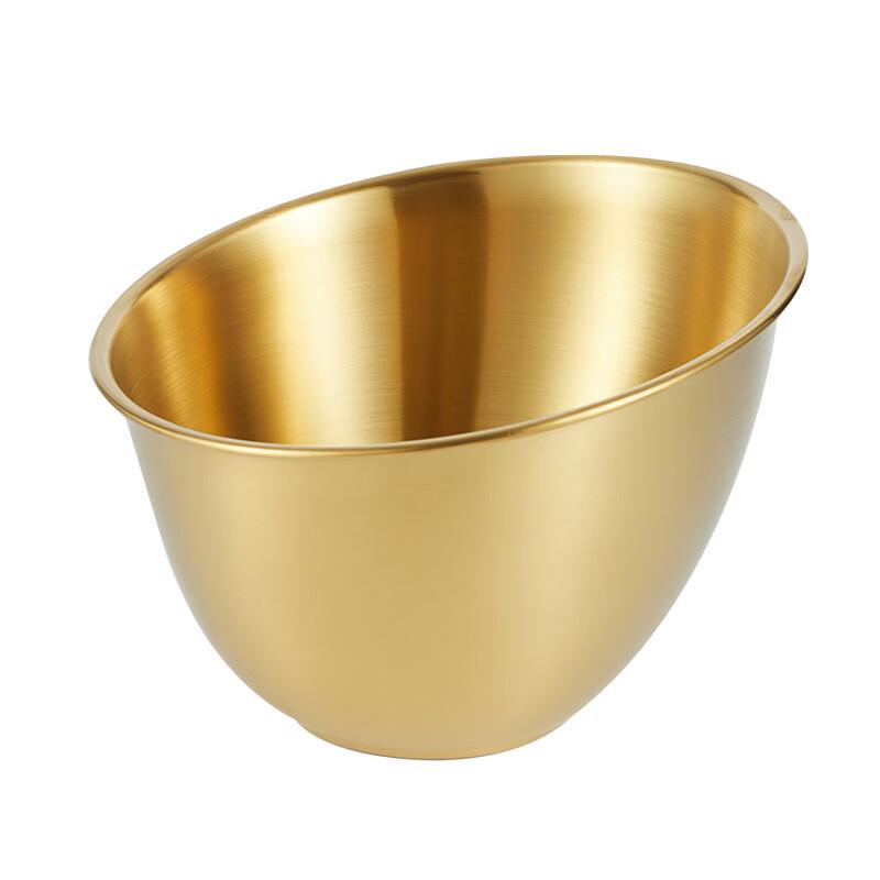 ZISIZ Korean Style Stainless Steel Slanted Vegetable Bowl