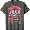 65. Geburtstagsdekorationen 65. B-Day 1958 Geburtstag Unisex T-Shirt