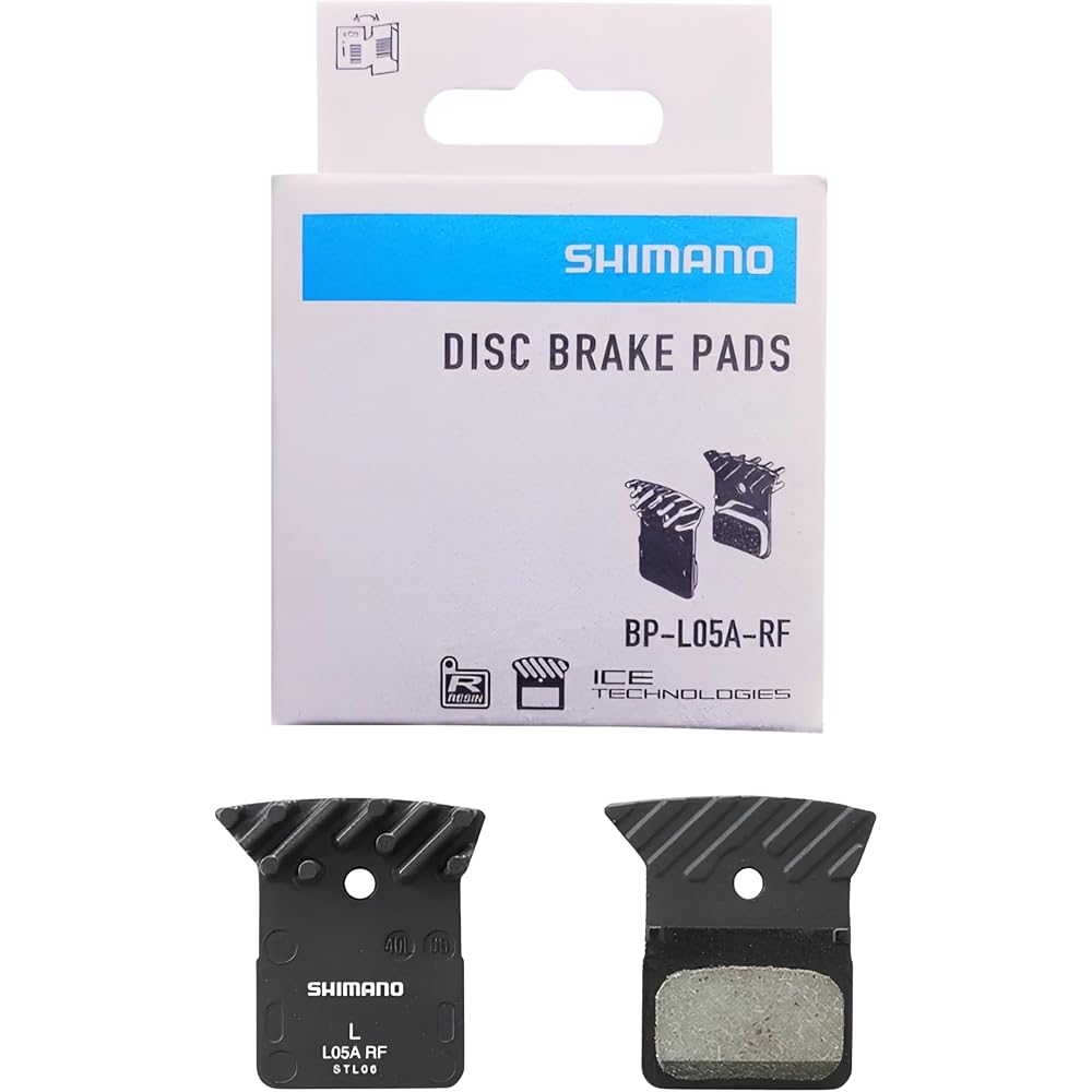 Shimano L05A Resin Disc Brake Pads with Fins for Bicycle Maintenance