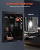 VEVOR Wall Safe, 3-Tier Hidden Wall Mounted Safe with Password & Key, Q235 Cold-Rolled Steel In-Wall Box with LED Lighting