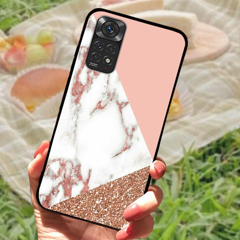 For Redmi Note 11 4G Case Cute Shockproof Silicone Soft TPU Phone Cover For Xiaomi Redmi Note 11s Bumper Cases On Note11 Pro