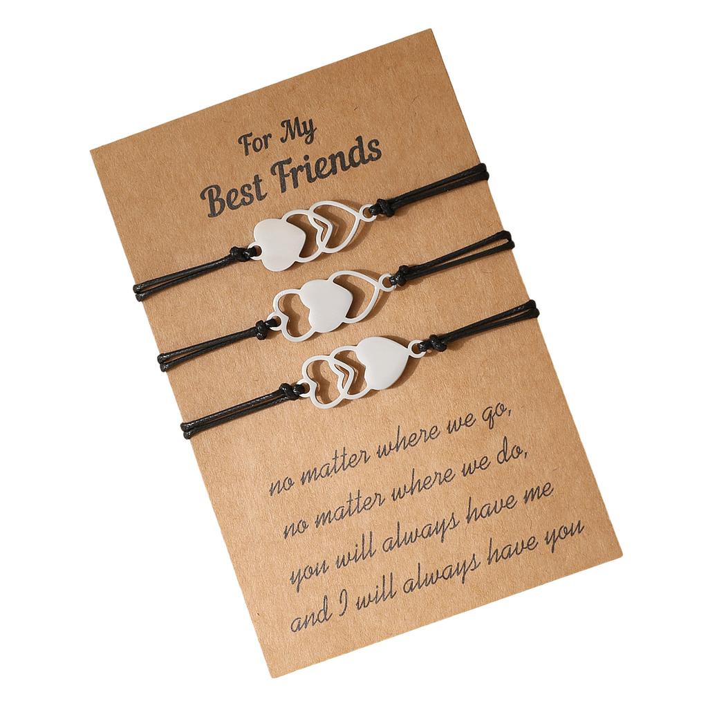 1 Set Handgefertigte Geflochtene Armbänder Seilarmbänder Baumwollfaden Verstellbarer Handgelenkschmuck Geeignet für Verschiedene Anlässe