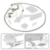 Stainless Steel Universal 24"/36'' Throttle Gas Cable & Spring Set Street Hot Rod Performance For Ford Chevy Silver