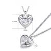 925 Silver Love Jewelry Necklace Women's Cross-Border Jewelry Heart Pendant Neck Chain Sterling Silver Accessories Light Luxury