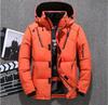 Mens White Duck Down Jacket Warm Hooded Thick Puffer Jacket Coat Male Casual High Quality Overcoat Thermal Winter Parka Men