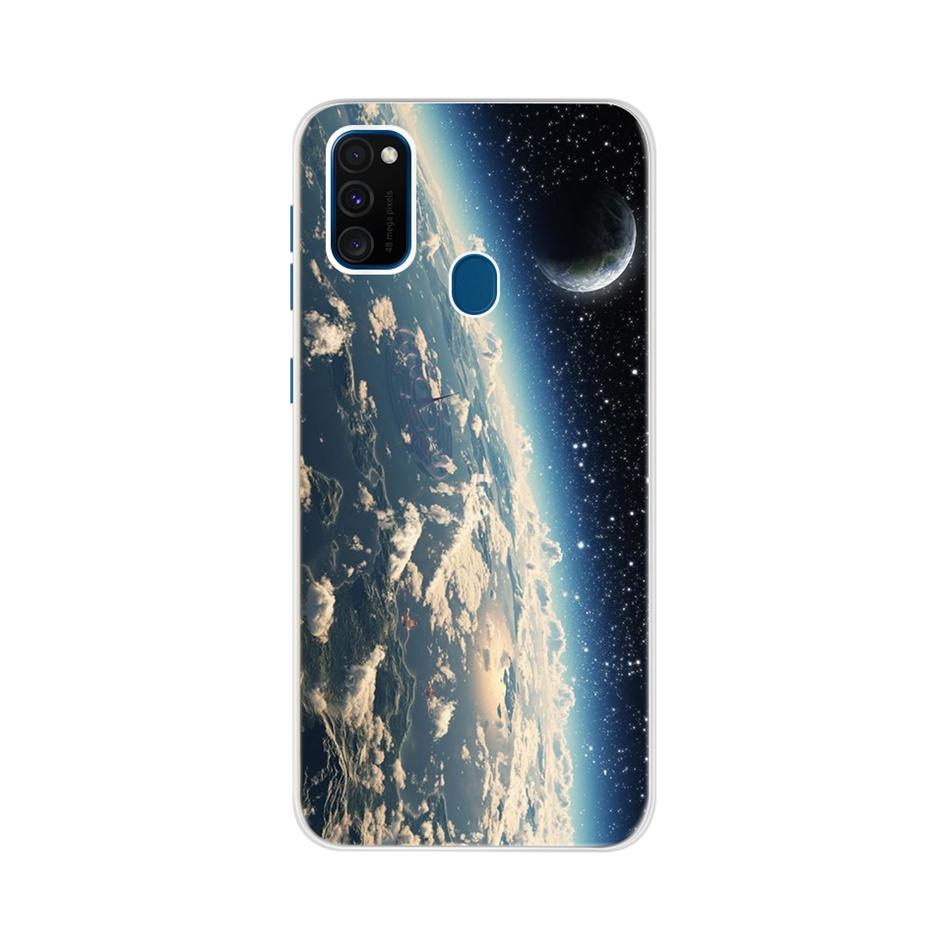 For Samsung Galaxy M21 Case Samsung M30s Soft Slim Cute Painted Phone Back Cover For Samsung M21 M 21 M215F Cases Bumper Fundas