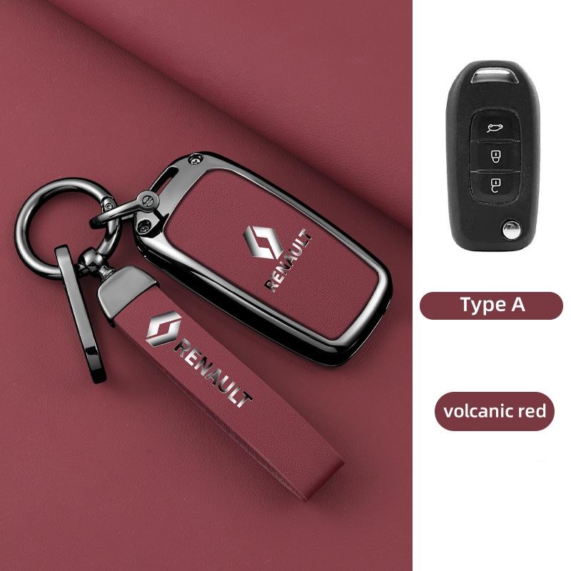 2026 Hot For Renault Interior Stickers Zinc Alloy Car Key Case Cover Shell For Renault Koleos Captur Kadjar Megane Clio Talisman