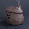 1pc Ceramic Mini Fireplace Home Decor Sage Burning Holder Creative European Style Palo Santo Incense Burner (Without Incense)