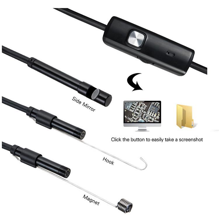 Factory direct supply 7mm three in one type C endoscope industrial pipe endoscope 1 10m line length can be customized 3