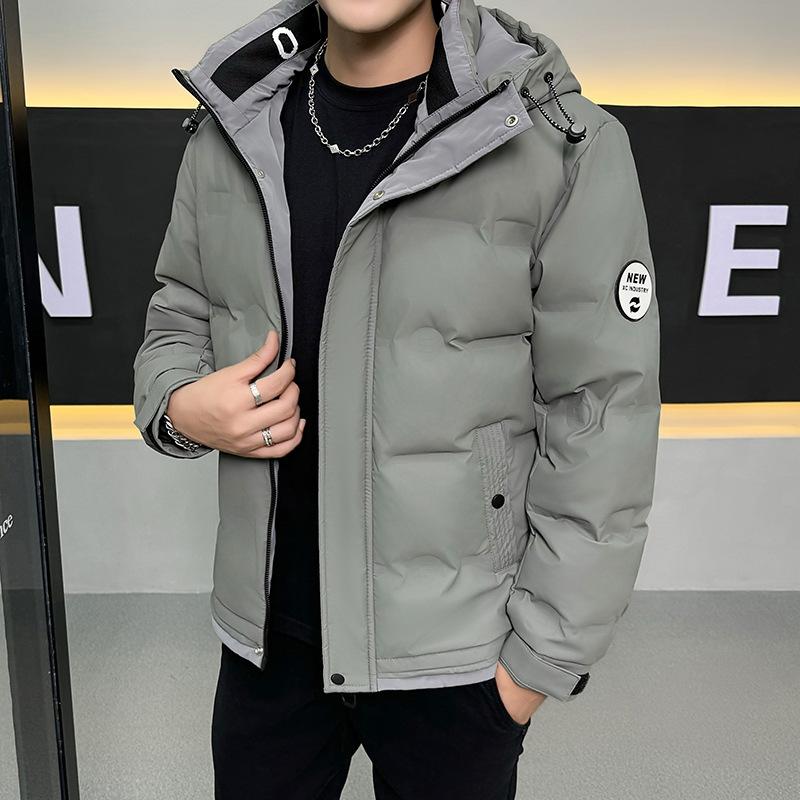 Winter Fashion White Duck Down Down Thickened U Fabric Men's Hooded Trend Guarantee