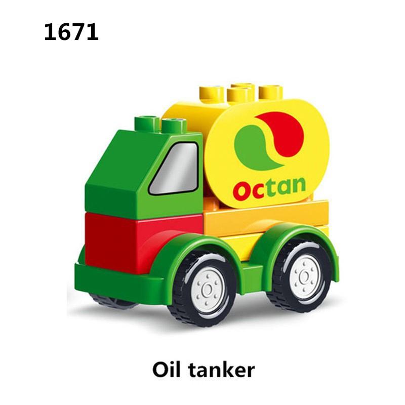 [In Stock Delivery In Seconds] DIY All Kinds Of Car Blocks Compatible With Duplo Children's Educational Toys Birthday Gifts