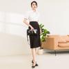 Fashionable and Simple Half Cut Skirt with Temperament for Commuting Straight Tube Skirt