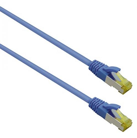 Cheap Helos patch cable ultra flex s/ftp category 6a tpe blue 2 m