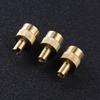 100-24pcs Car Wheel Tire Valve Lid Cover Trucks Leak-proof Tire Valve Stem Cap Copper Slotted Head Stem Cover Auto Repair Parts