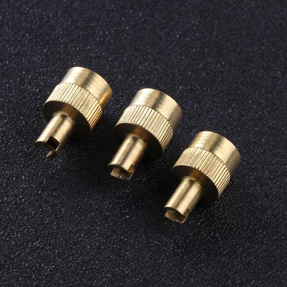 100-24pcs Car Wheel Tire Valve Lid Cover Trucks Leak-proof Tire Valve Stem Cap Copper Slotted Head Stem Cover Auto Repair Parts
