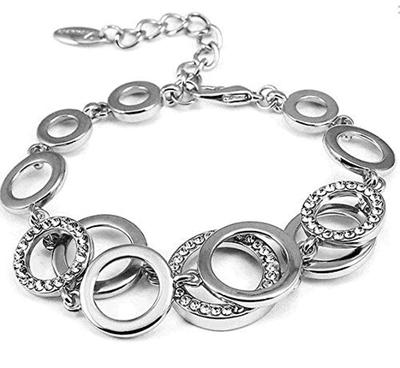Bracelets Fashion AAA Crystal 18k Rose Gold Stylish Jewellery for Women and Girls