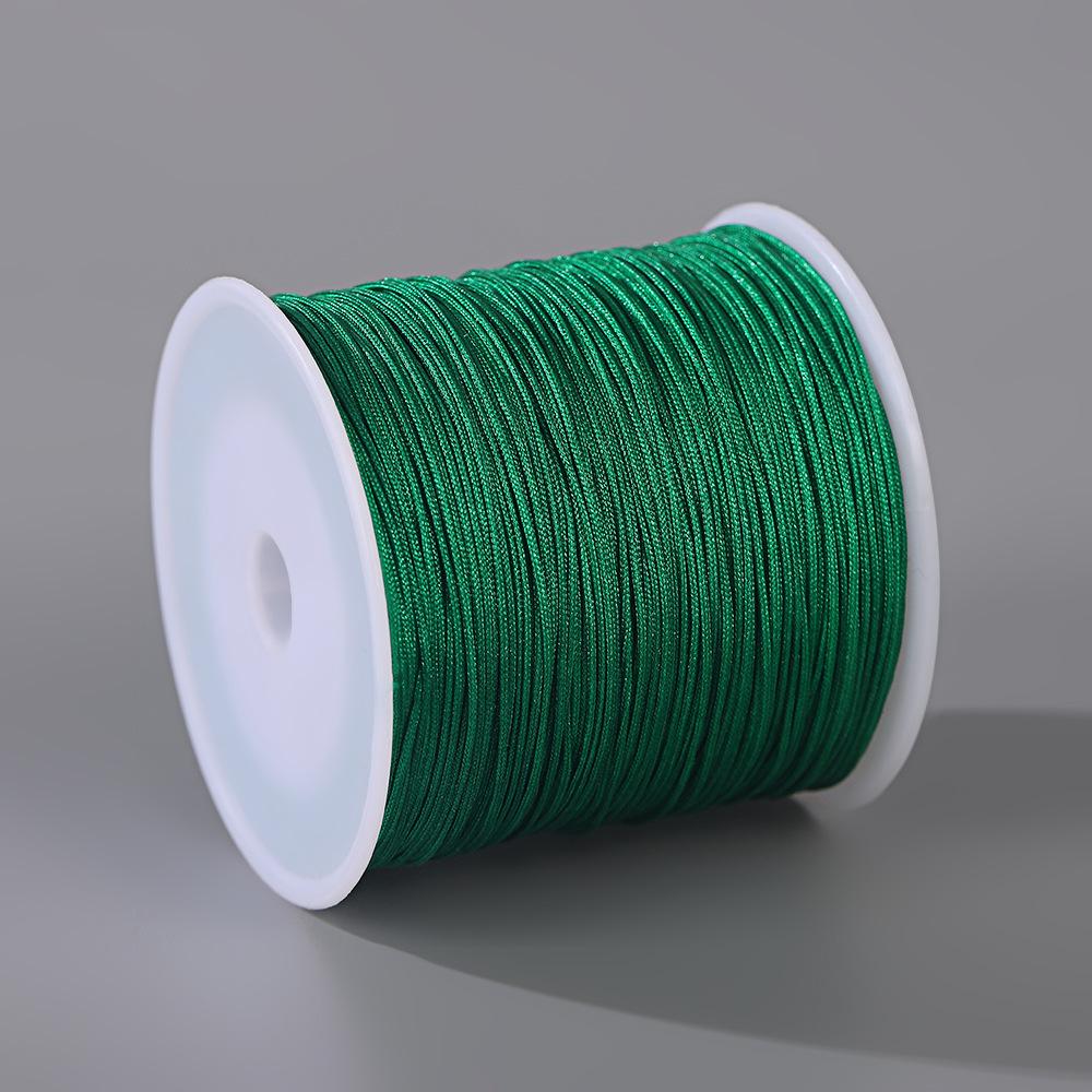 Handmade No. 72 Jade Thread - 0.8mm Wear-Resistant String for Jewelry Crafting, Hand Rope, Bracelets, DIY Necklaces, 50m