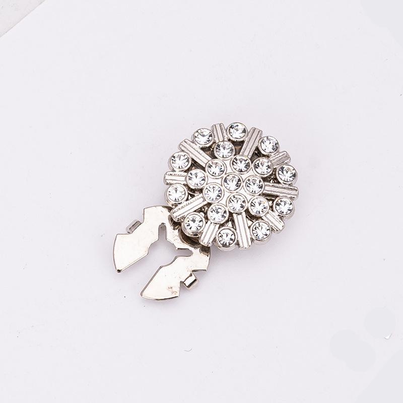 Botões de Punho e Botões de Colarinho Decorativos com Strass Coloridos