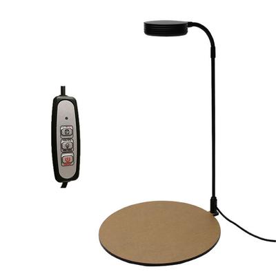 Schwarzes dimmbares 5W LED-Aquarienlicht mit Timer und USB-Stecker, 3000K Warmweiß, 6000K Kaltweiß, Pflanzenwachstumslampe mit Sockel