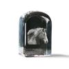 Freiberger – Crystal Cube with a Photo, Photo of a Horse In Crystal |